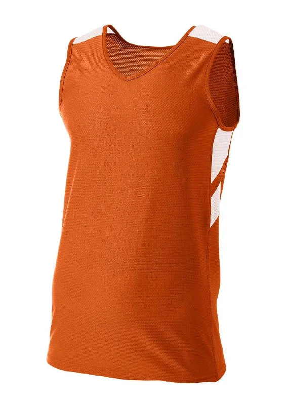 A4 N1178 Fast Break Jersey - Orange White