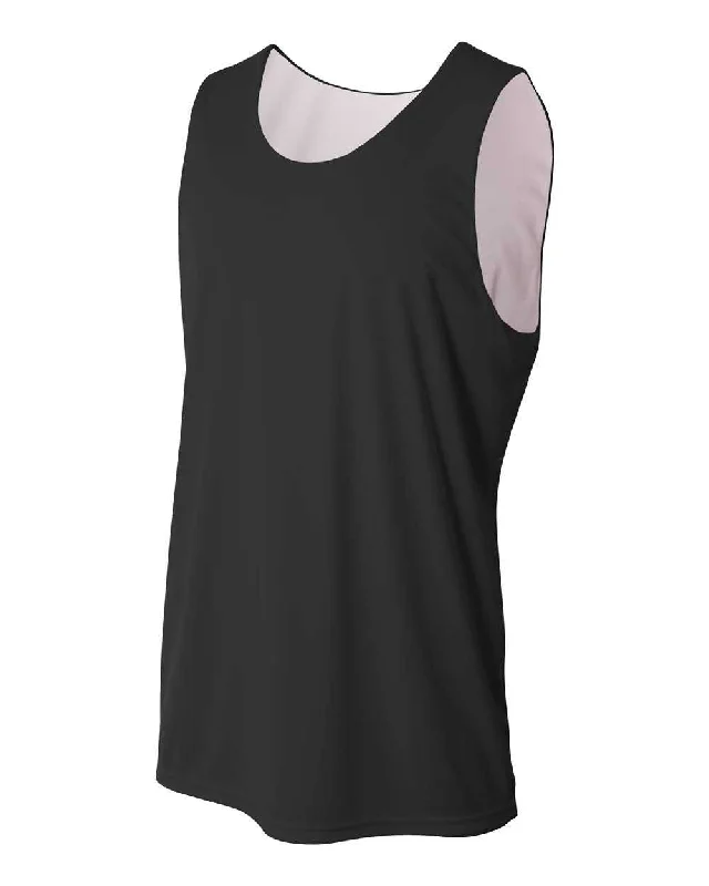 A4 N2375 Reversible Jump Jersey - Black White