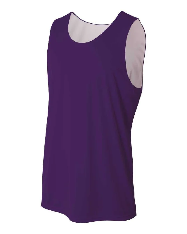 A4 N2375 Reversible Jump Jersey - Purple White