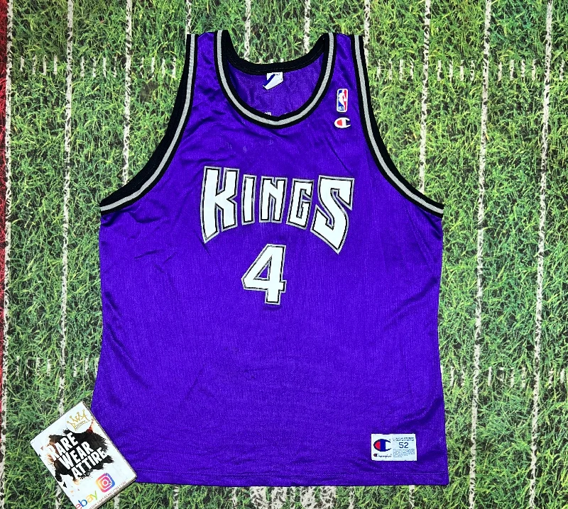 Nba Reebok CHRIS WEBBER #4 Sacramento Kings Jersey Sz 52  Basketball champion