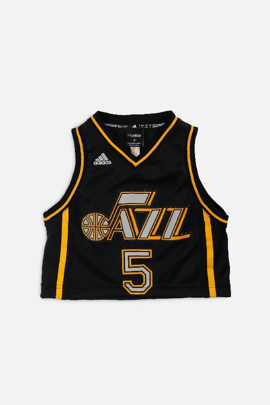 Rework Utah Jazz NBA Crop Jersey - XS