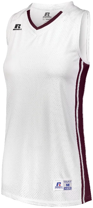 White/Maroon