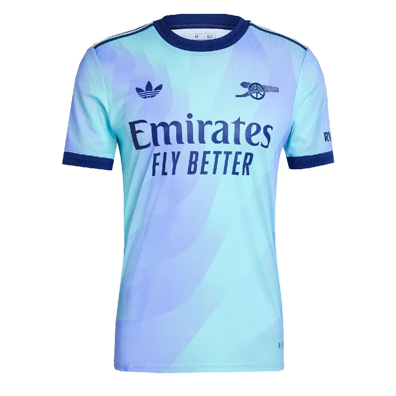 adidas Men's Arsenal 2024/25 Authentic Third Jersey Clear Aqua/Light Flash Purple