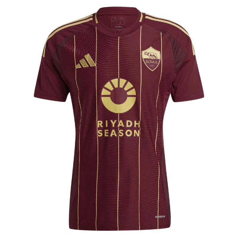 adidas Men's AS Roma 2024/25 Home Jersey Burgundy/Gold