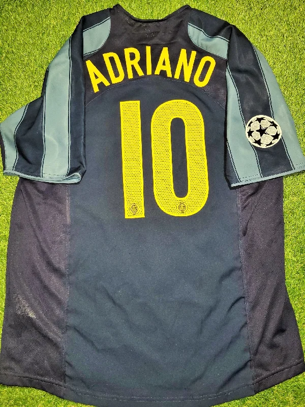 Adriano Inter Milan 2004 2005 2006 Third UEFA Soccer Jersey Shirt L