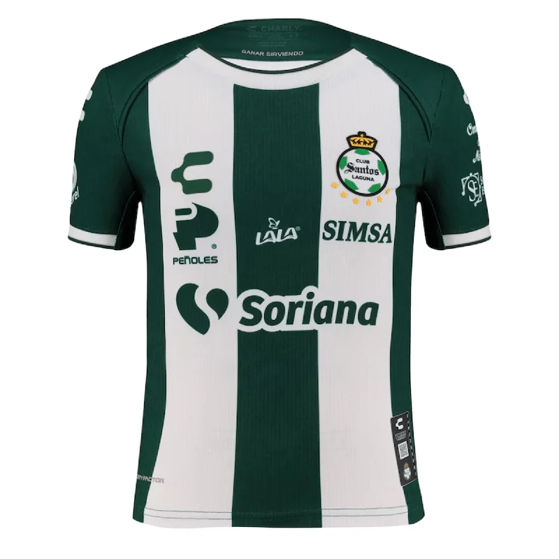 Charly Kids Santos Laguna 2024/25 Authentic Home Jersey White/Green