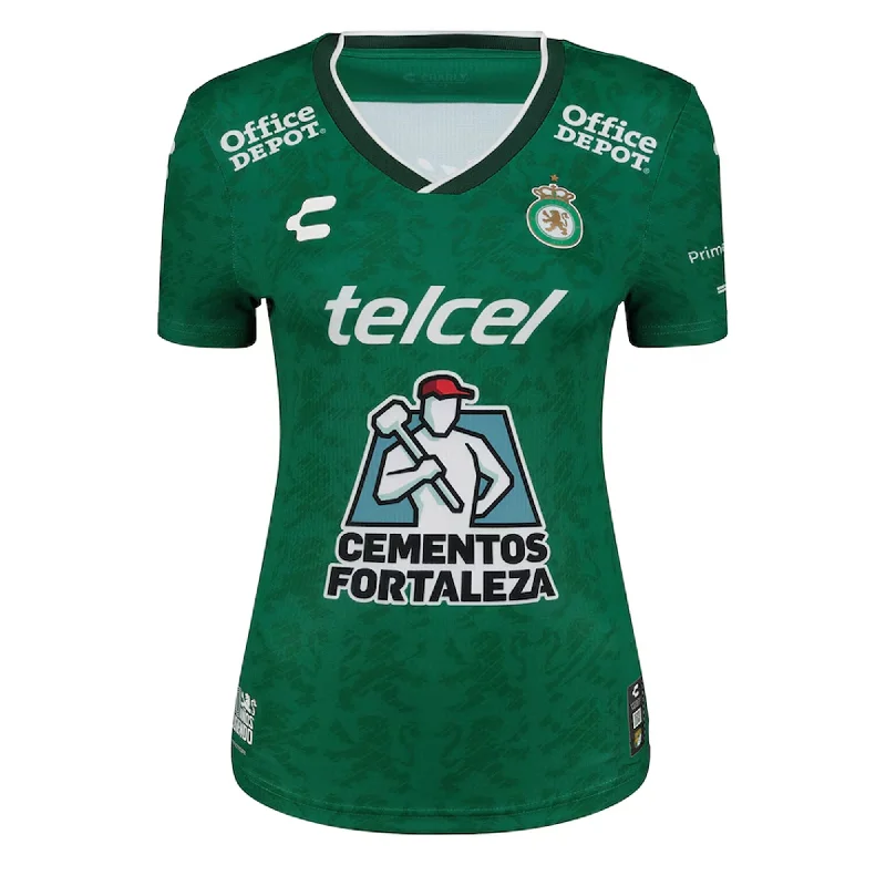 Charly Women's Leon 2024/25 Authentic Home Jersey Green/White