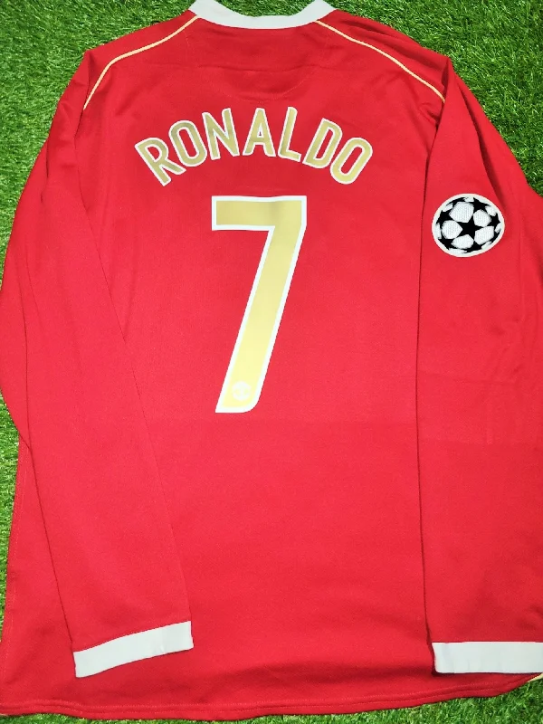 Cristiano Ronaldo Nike Manchester United 2006 2007 UEFA Home Soccer Jersey Shirt XL SKU# H6DHA 146815