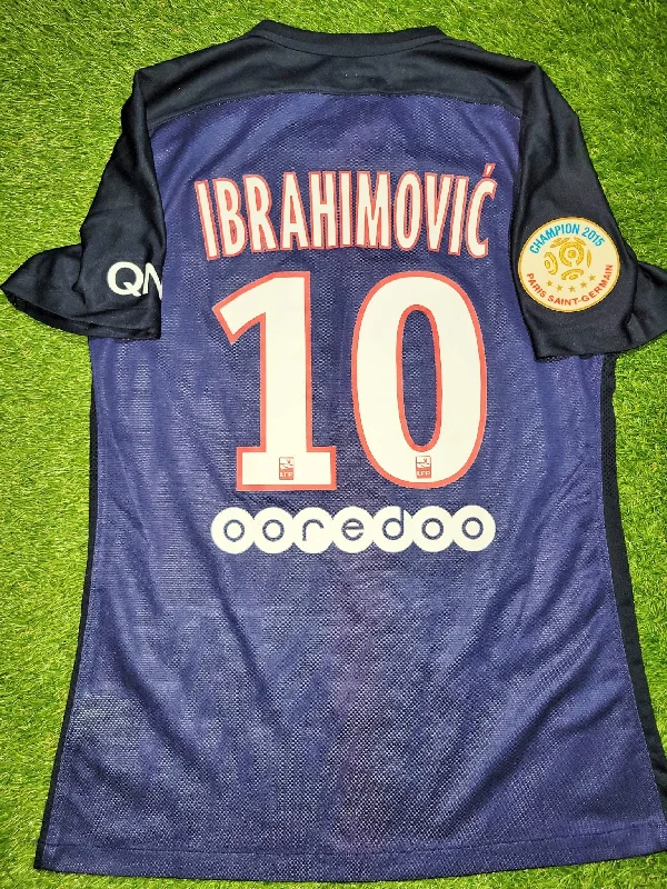 Ibrahimovic PSG Paris Saint Germain 2015 2016 PLAYER ISSUE Soccer Jersey M SKU# 658904-411