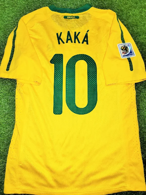 Kaka Brazil WORLD CUP 2010 PLAYER ISSUE Soccer Jersey Shirt L SKU# 369276-703