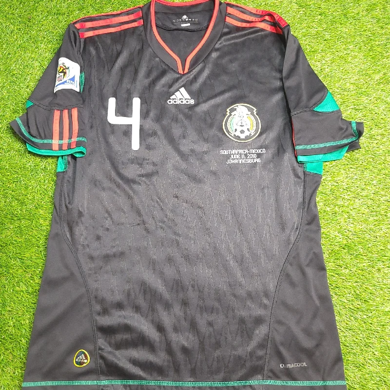 Marquez Mexico 2010 WORLD CUP Away Black Soccer Jersey Shirt M SKU# P41397