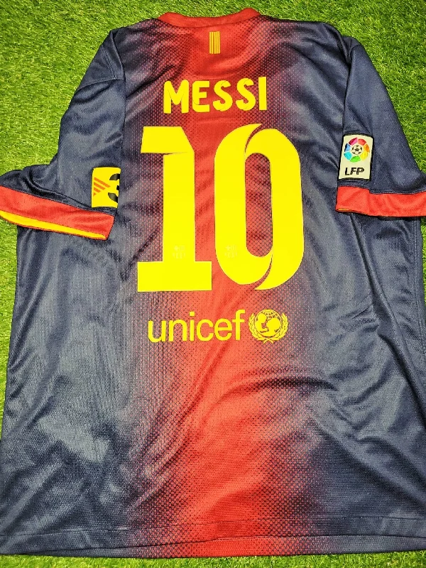 Messi Barcelona 2012 2013 Home Soccer Jersey Shirt XL SKU# 478323-410