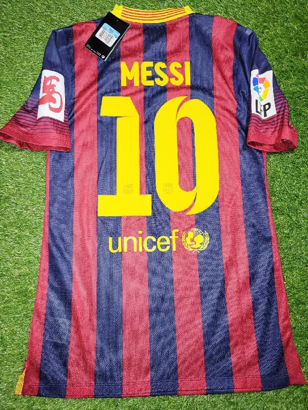 Messi Barcelona 2013 2014 PLAYER ISSUE CHINESE NEW YEAR Soccer Jersey Shirt BNWT M