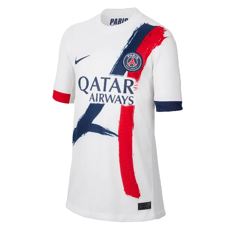 Nike Kids PSG 2024/25 Away Jersey White/Navy