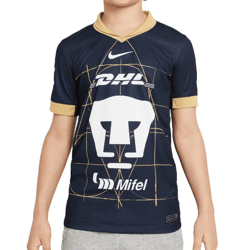 Nike Kids Pumas UNAM 2024/25 Away Jersey Obsidian/Truly Gold/White