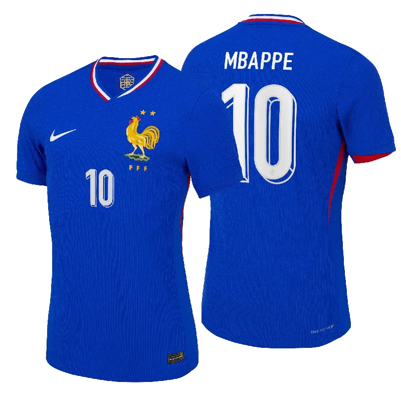 Nike Men's France 2024/25 Dri-Fit ADV Home Jersey w/ Mbappe #10 Printing