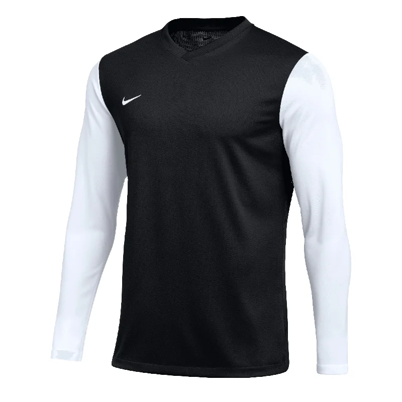 Nike Men's Tiempo Premier II Long Sleeve Jersey Black/White