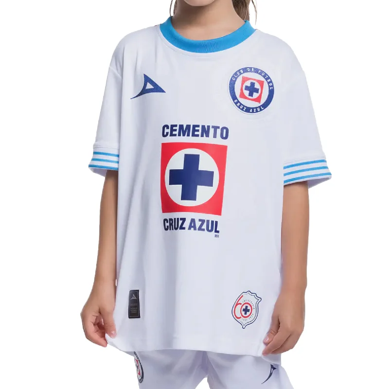 Pirma Kids Cruz Azul 2024/25 Authentic Away Jersey White/Blue