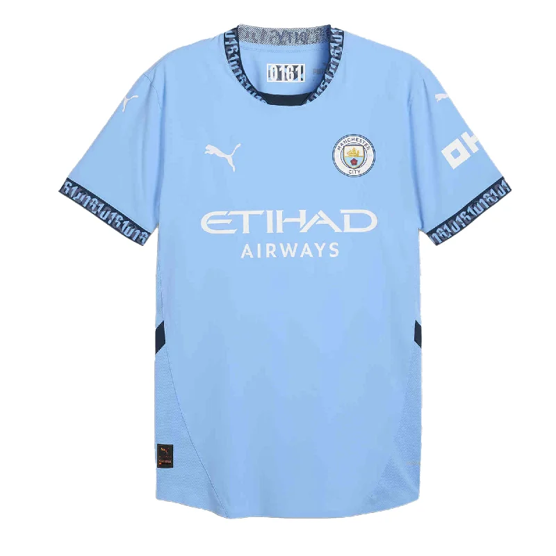 PUMA Kids Manchester City FC Home Jersey 2024/25 Light Blue/Marine Blue