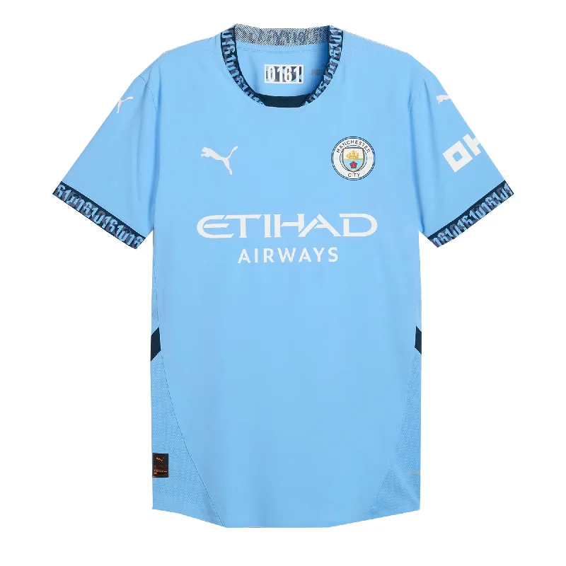 PUMA Men's Manchester City 2024/25 Authentic Home Jersey Light Blue/White