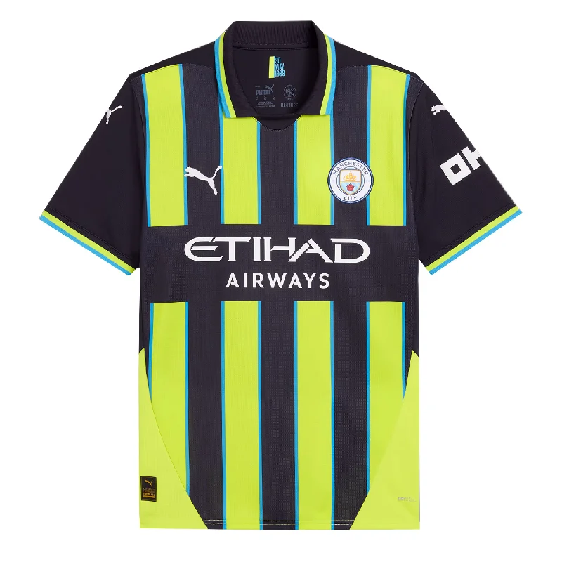 PUMA Men's Manchester City 2024/25 Away Jersey Yellow Glow/Navy