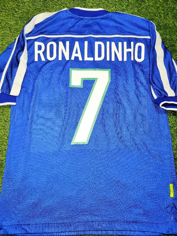 Ronaldinho Brazil 1998 1999 Home Nike Away Soccer Jersey Shirt M