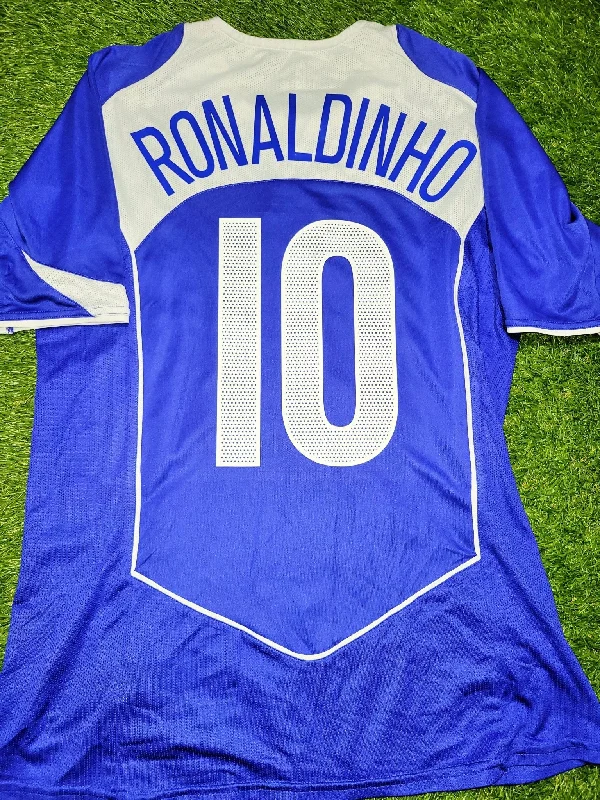 Ronaldinho Nike Brazil 2004 Away Soccer Jersey Shirt M