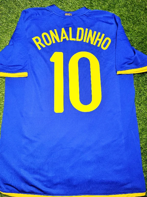 Ronaldinho Nike Brazil 2008 Away Jersey Shirt M SKU# 258950-493