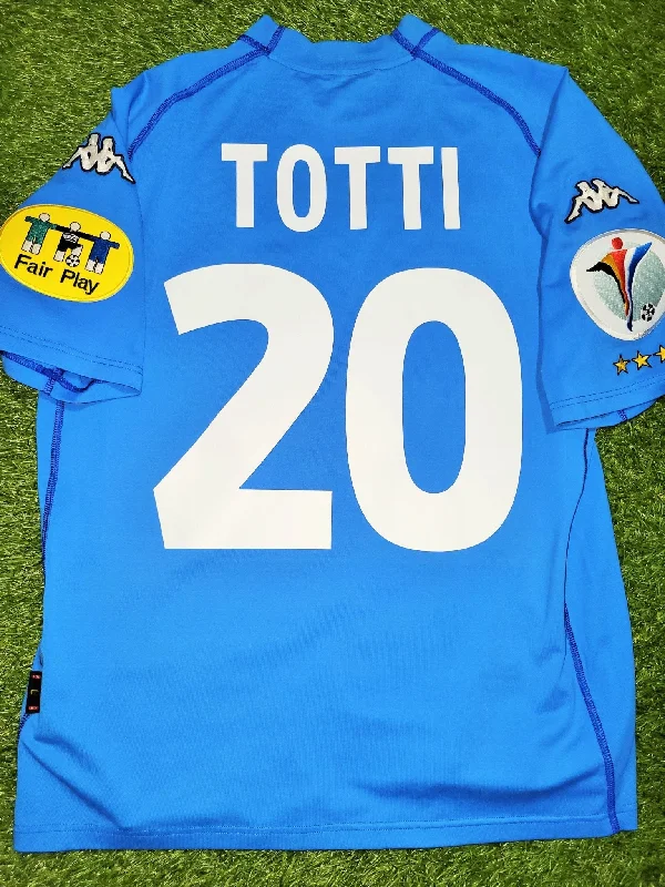 Totti Italy Kappa 2000 EURO CUP Home Soccer Jersey Shirt L