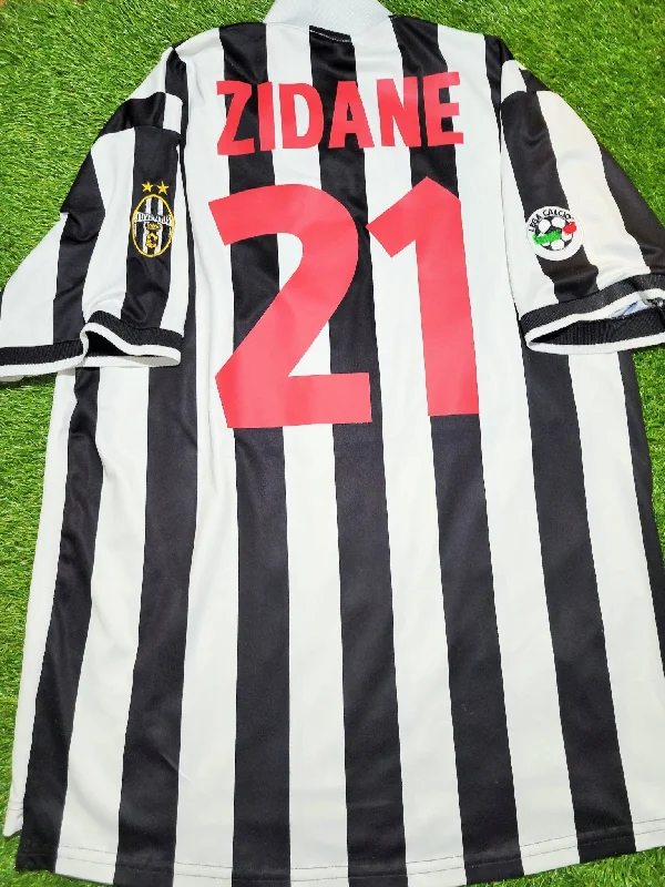 Zidane Juventus 1998 1999 Home Kappa Soccer Jersey Shirt XL