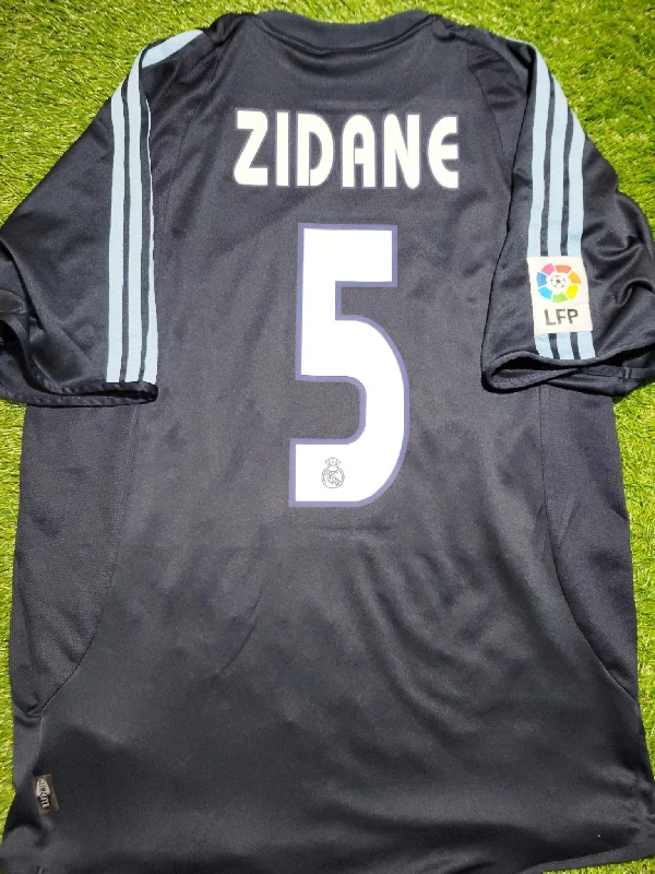 Zidane Real Madrid 2003 2004 Away Soccer Jersey Shirt M SKU# 021796