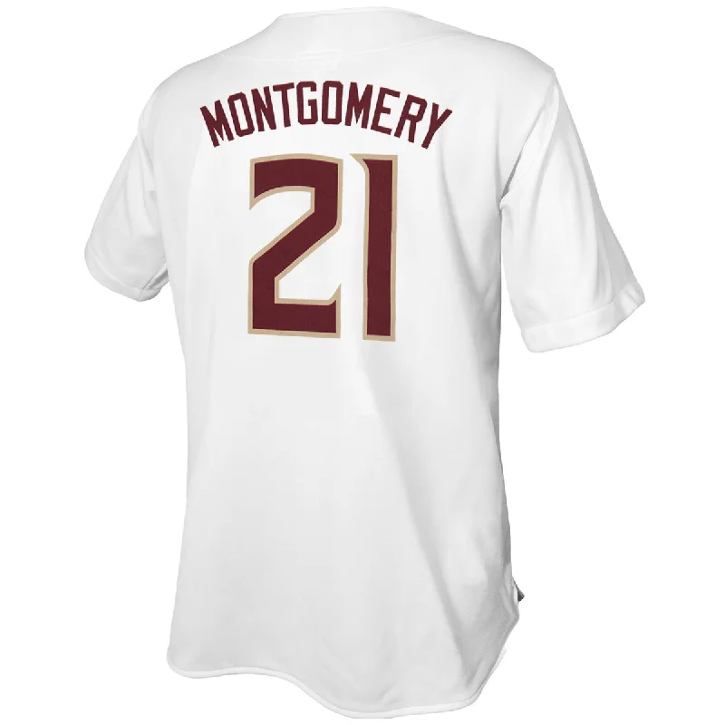 Retro Brand Carson Montgomery #21 Baseball Jersey - White