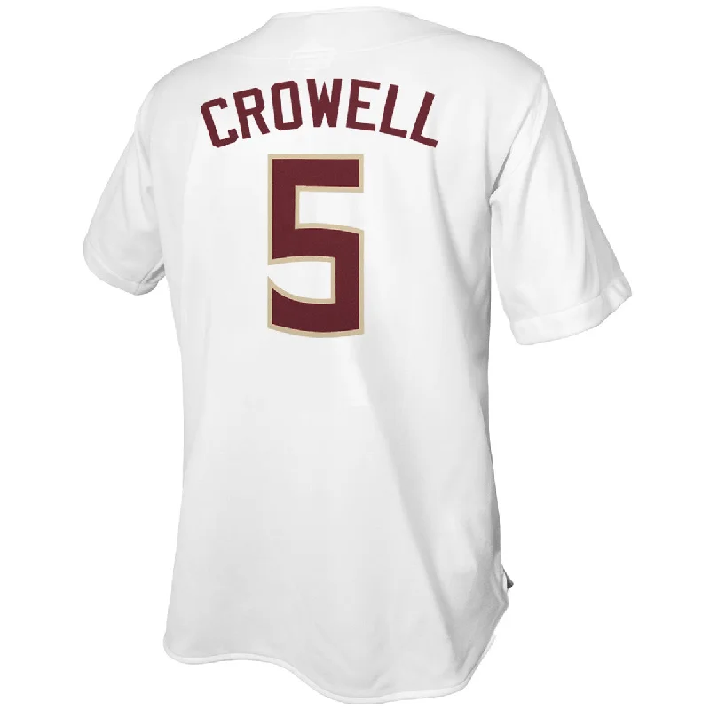 Retro Brand Wyatt Crowell #5 Baseball Jersey - White